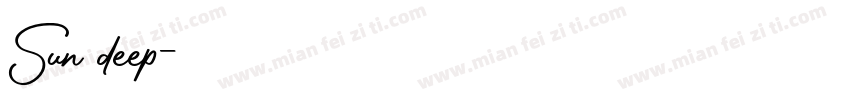 Sun deep字体转换